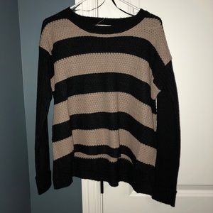 cropped stripped sweater